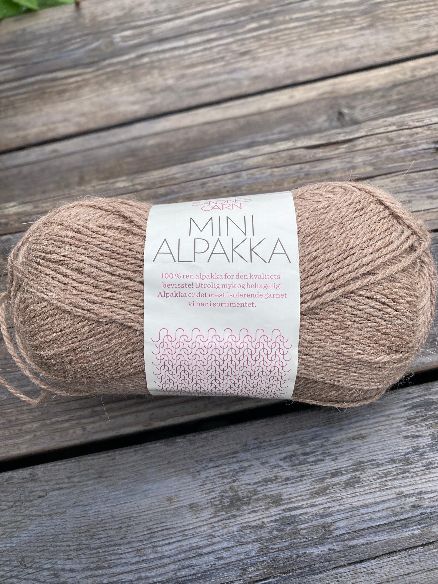 Sandnesgarn Mini Alpakka 3151 Mørk beige - Strikkedrøm