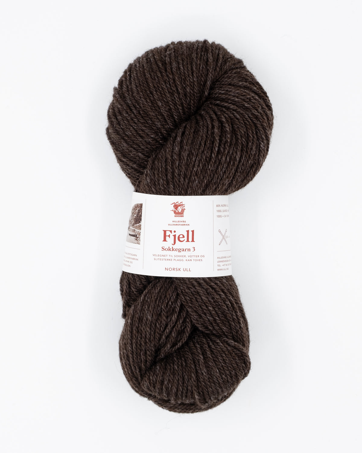 Fjell 586 Melert mørk brun