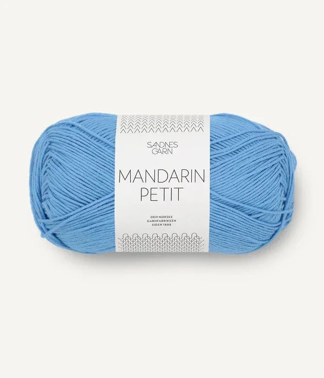 Mandarin petit 6015 blå - Strikkedrøm