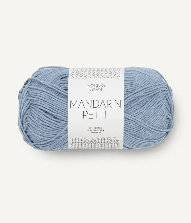 Mandarin petit 6032 blå hortensia - Strikkedrøm