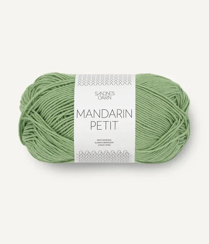 Mandarin petit 8734 grønn - Strikkedrøm