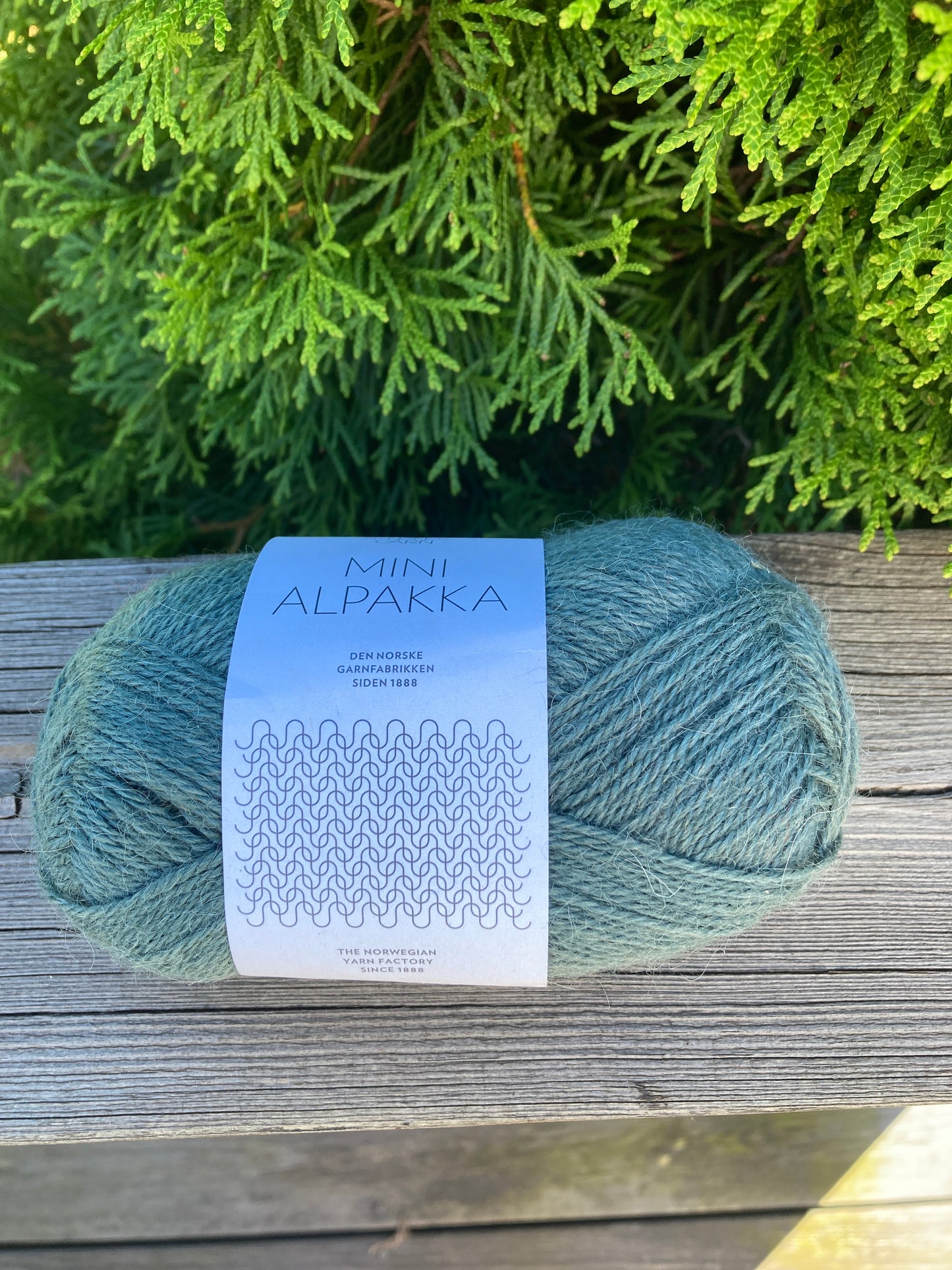 Mini alpakka 7572 petrolgrønn
