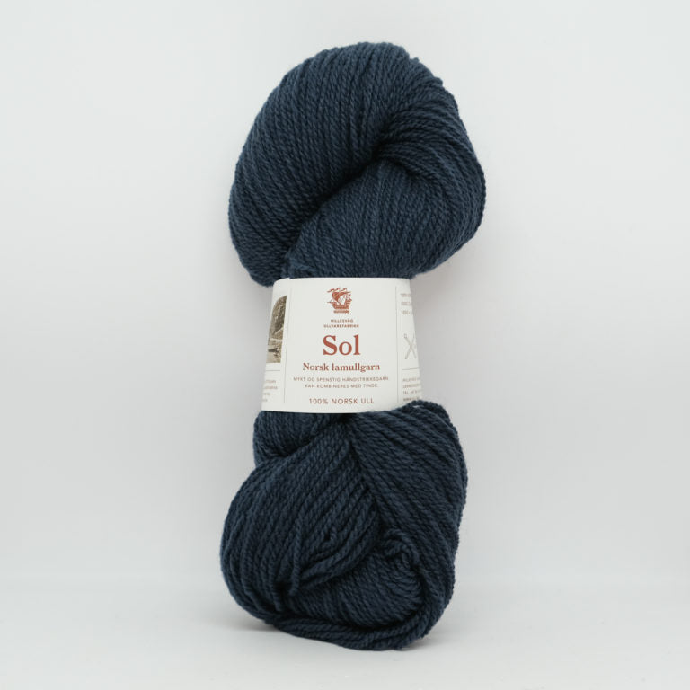 Sol lammeull mørk gråblå 433