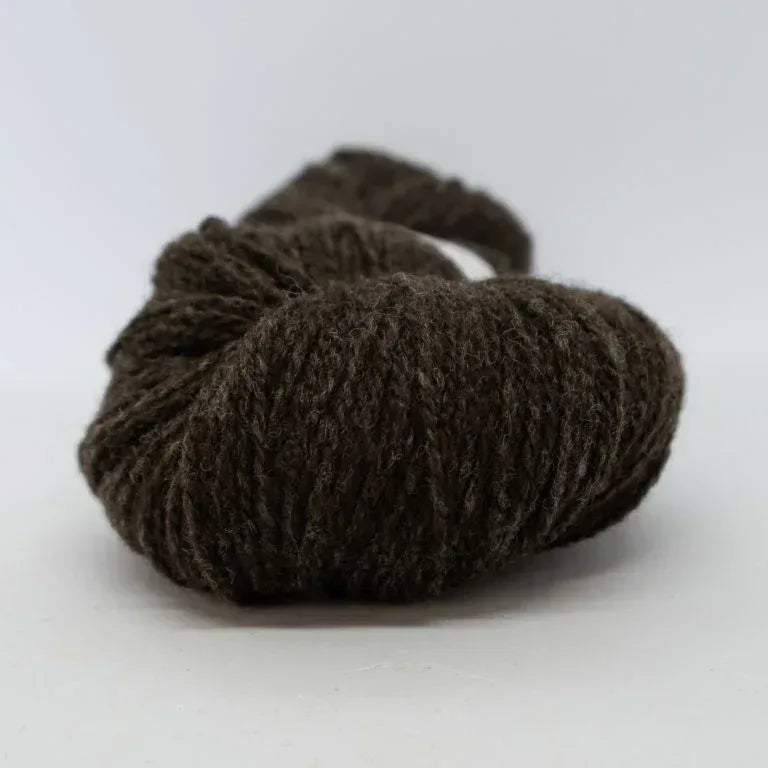 Sol lammeullgarn mørk melert brun 452 - Strikkedrøm