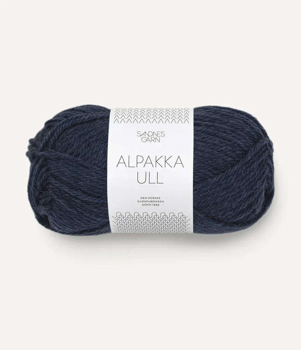 6081 Midnatsblå Alpakka ull - Strikkedrøm
