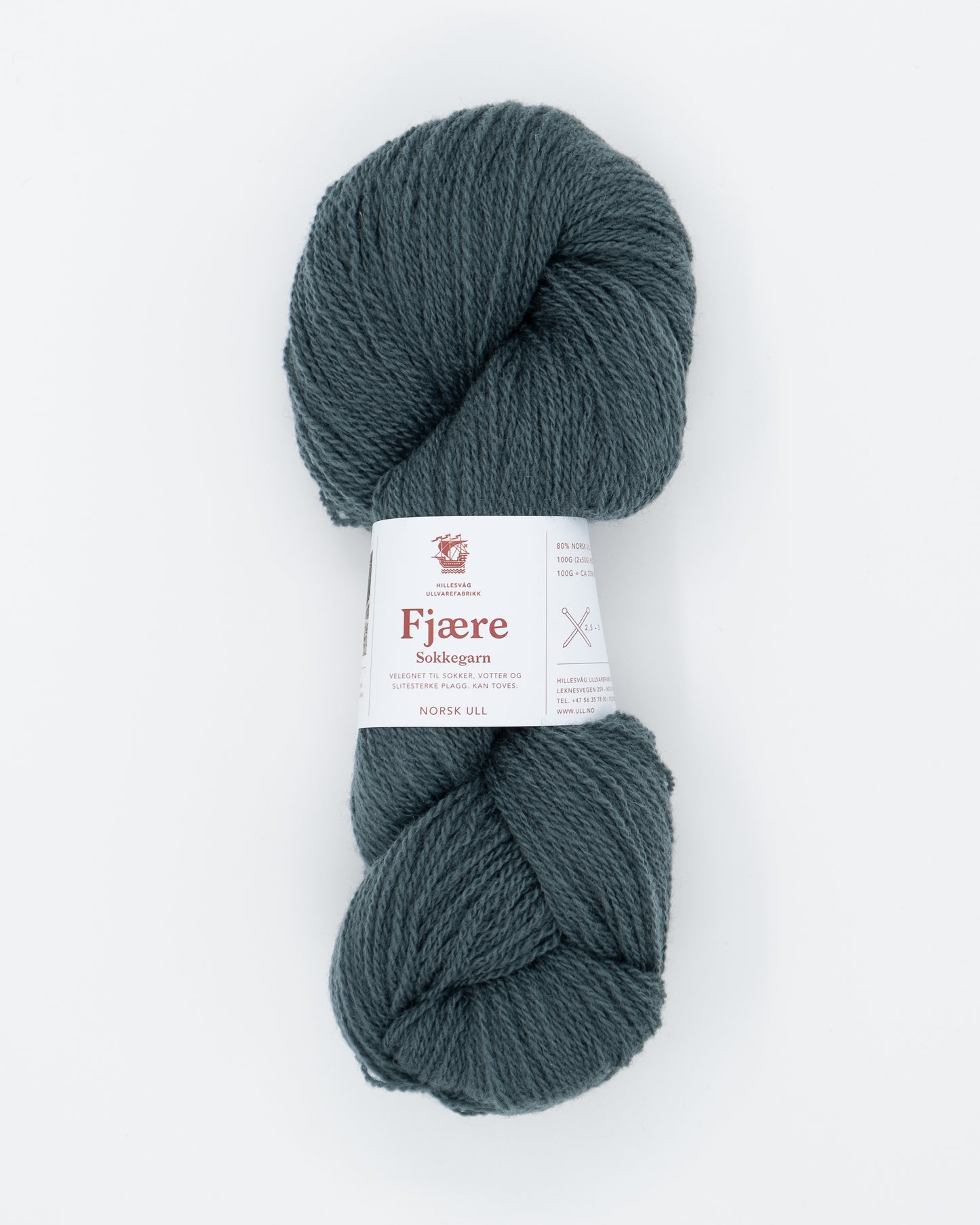 Fjære sokkegarn 555, Petrol