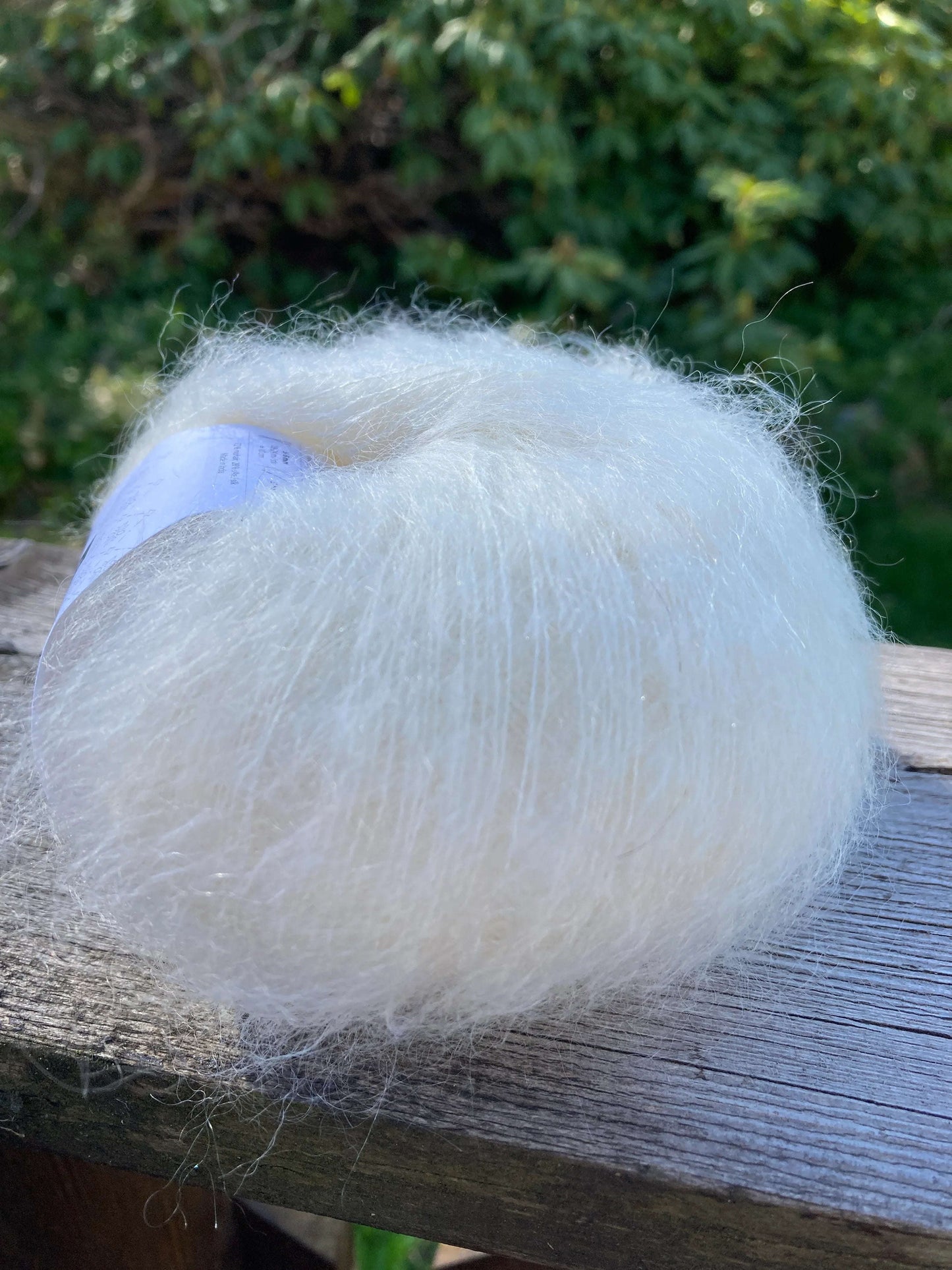 Fin Mohair Silke Naturhvit nr.31520 - Strikkedrøm