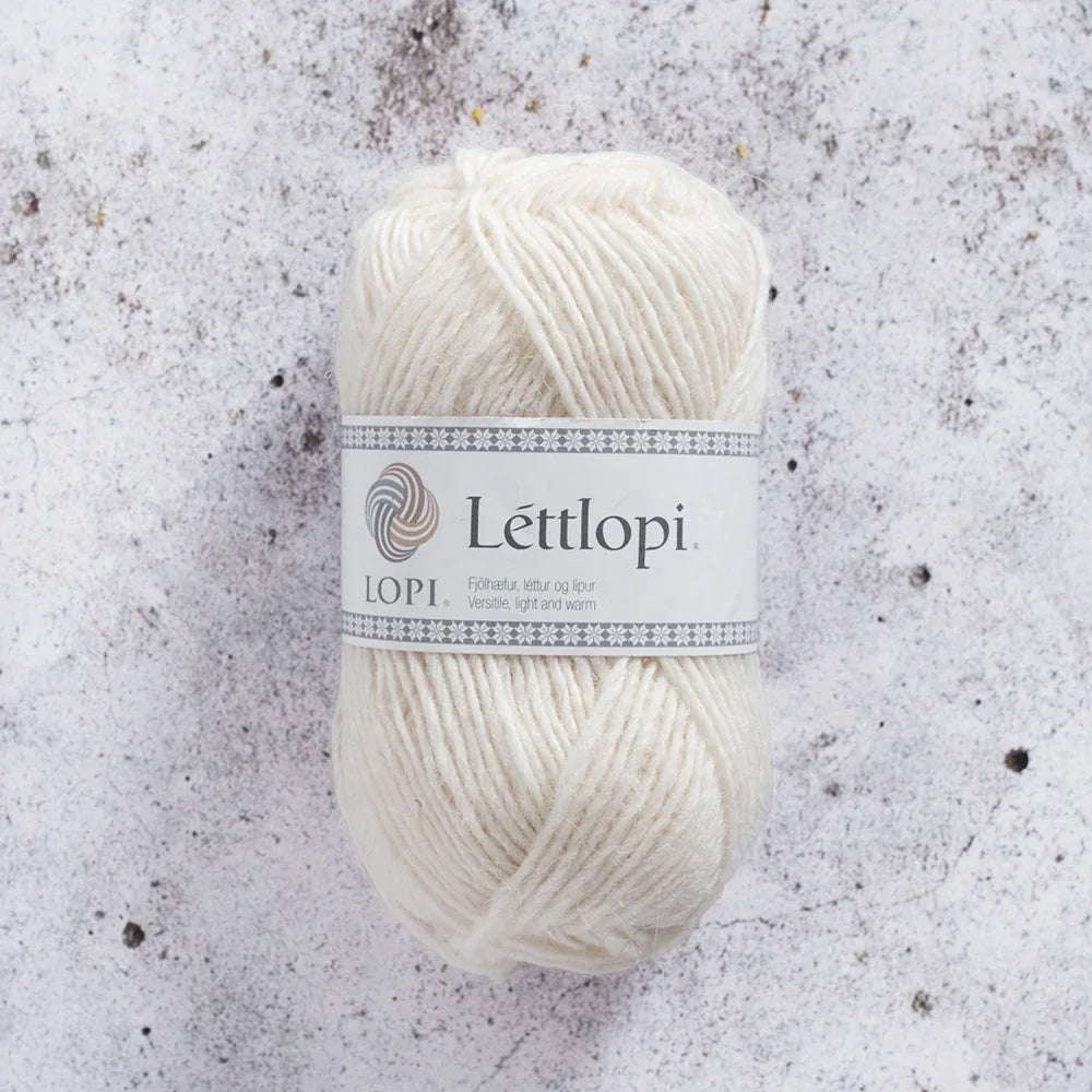 Lettlopi 0051 hvit - Strikkedrøm