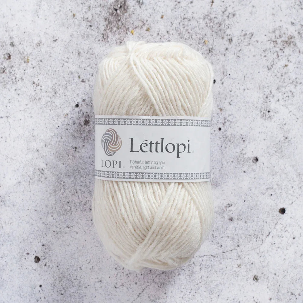 Lettlopi 0051 hvit - Strikkedrøm