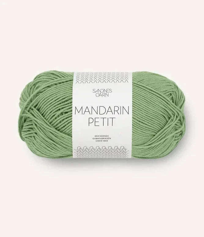 Mandarin petit 8734 grønn - Strikkedrøm