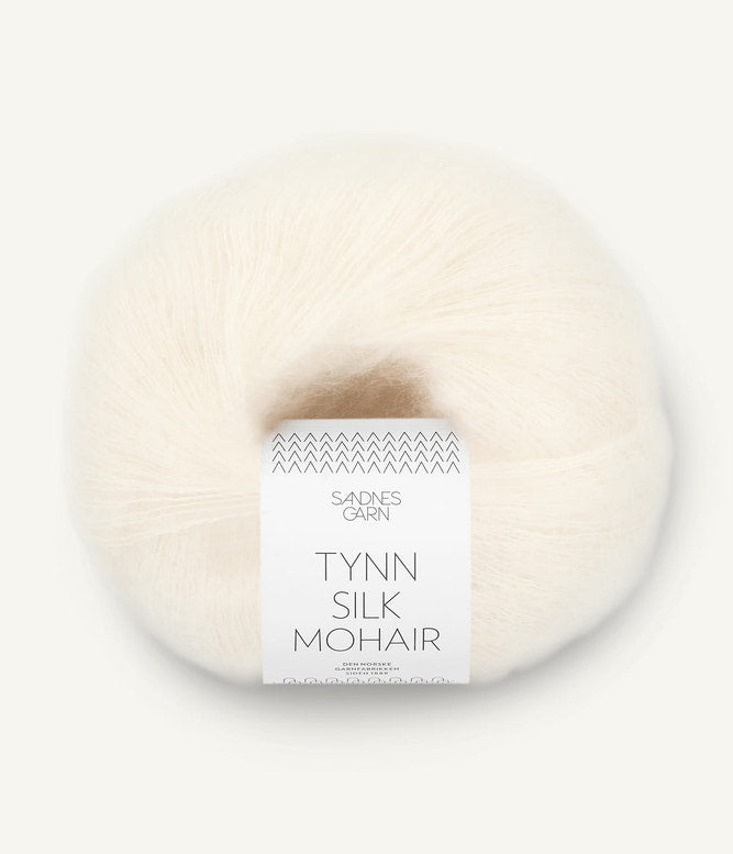 Tynn silk mohair Natur 1012