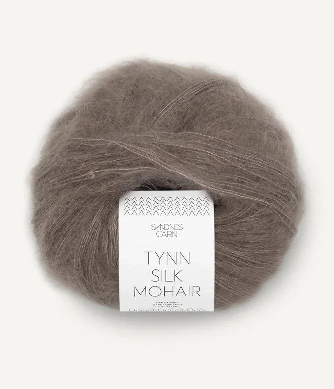 Tynn silk mohair 3161 Eikenøtt - Strikkedrøm