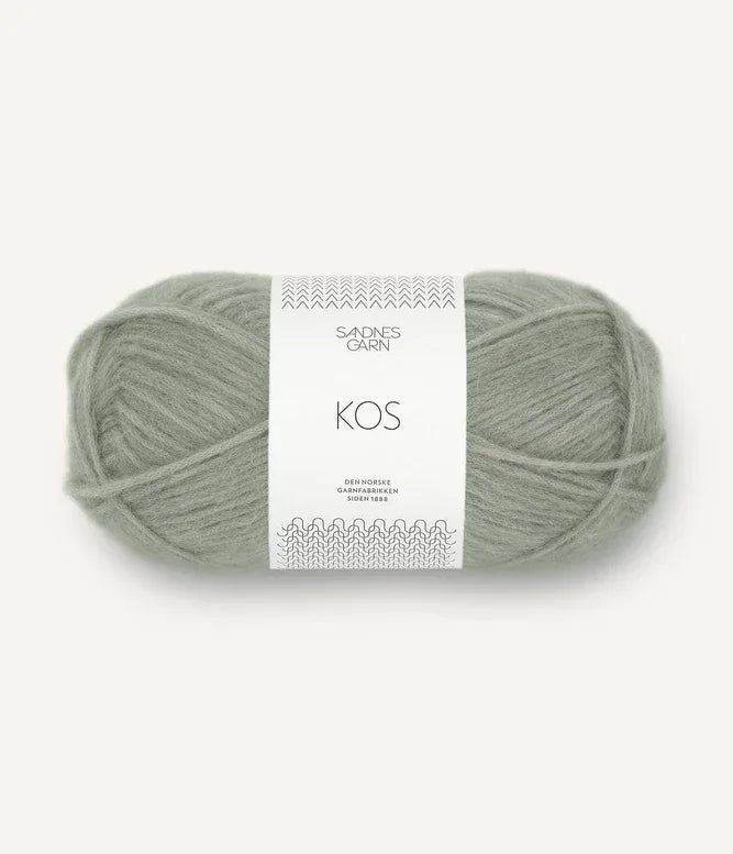 KOS 8521 Støvet lys grønn - Strikkedrøm