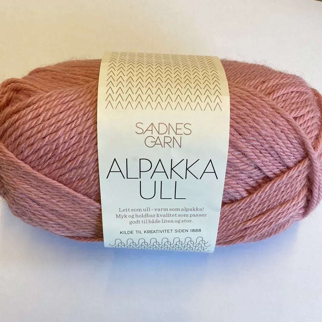 4023 Gammelrosa Alpakka ull - Strikkedrøm