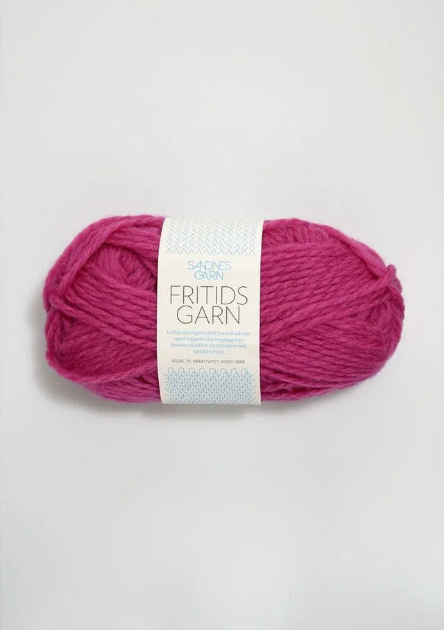 Fritidsgarn 4627 Cerise - Strikkedrøm