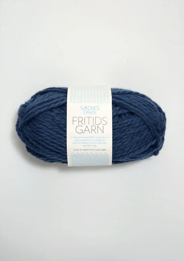 Fritidsgarn 6364 Mørk blå - Strikkedrøm