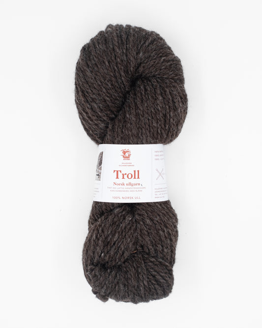 Troll 02770 melert mørk brun