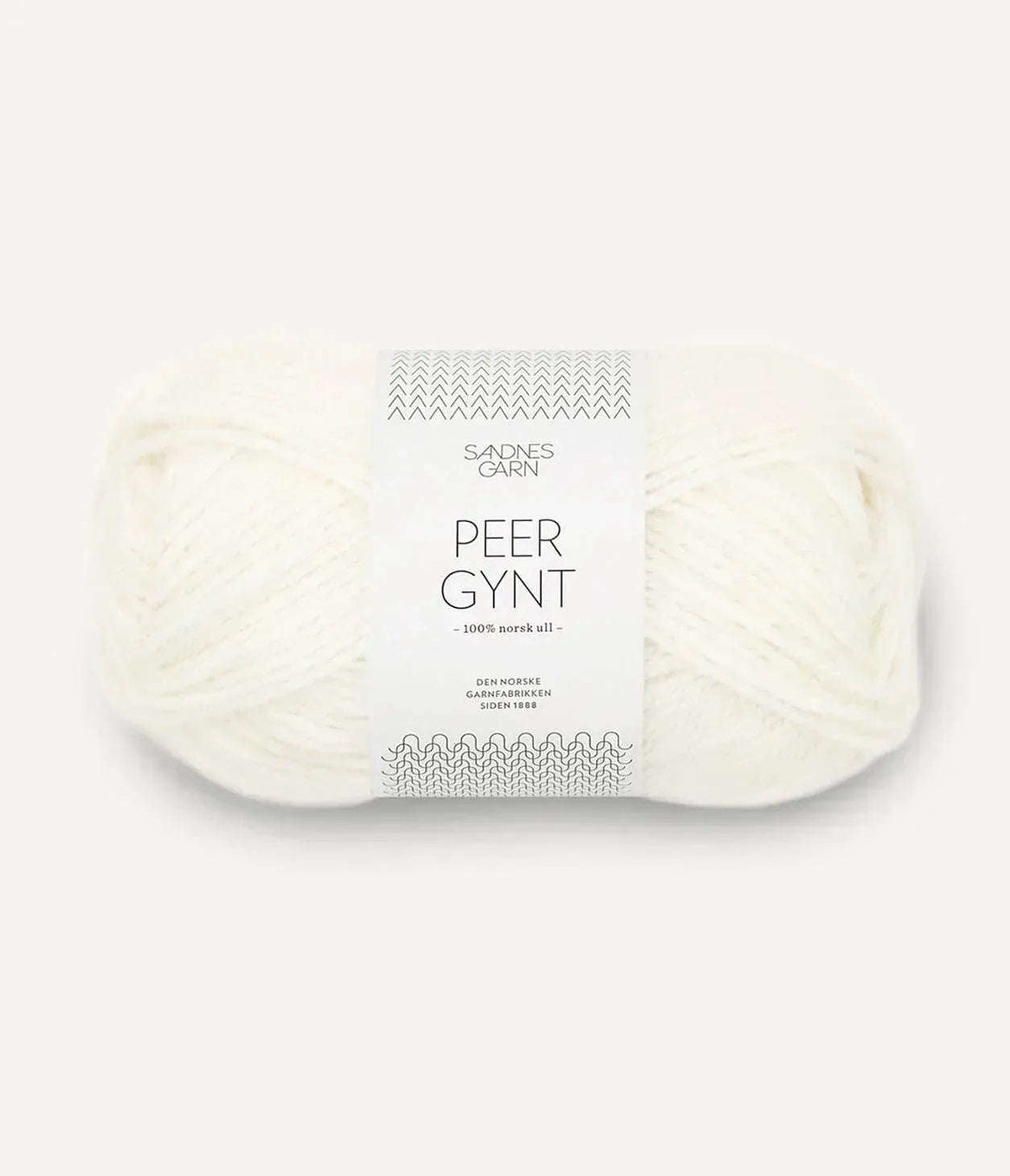 1002 Peer Gynt hvit - Strikkedrøm