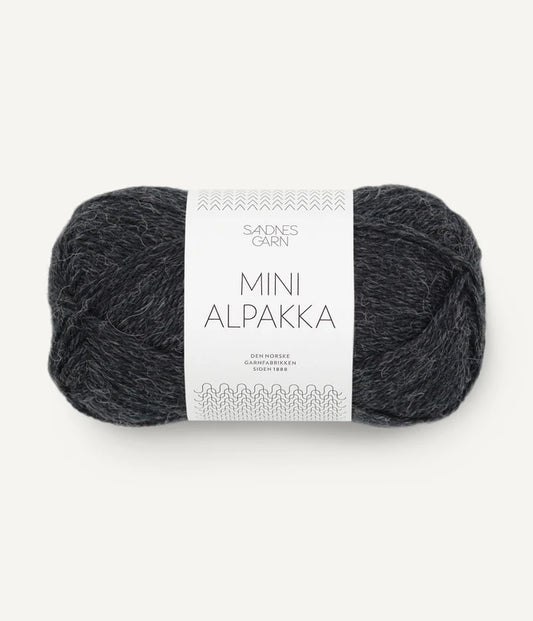 Mini Alpakka 1088 Koksgråmelert
