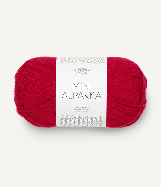 Mini alpakka 4219 rød
