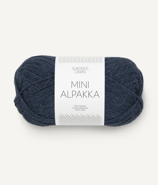 Mini alpakka 6081 dyp blå