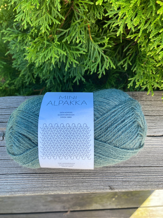 Mini alpakka 7572 petrolgrønn