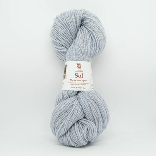 Sol lammeull 58409 lys blågrå - Strikkedrøm