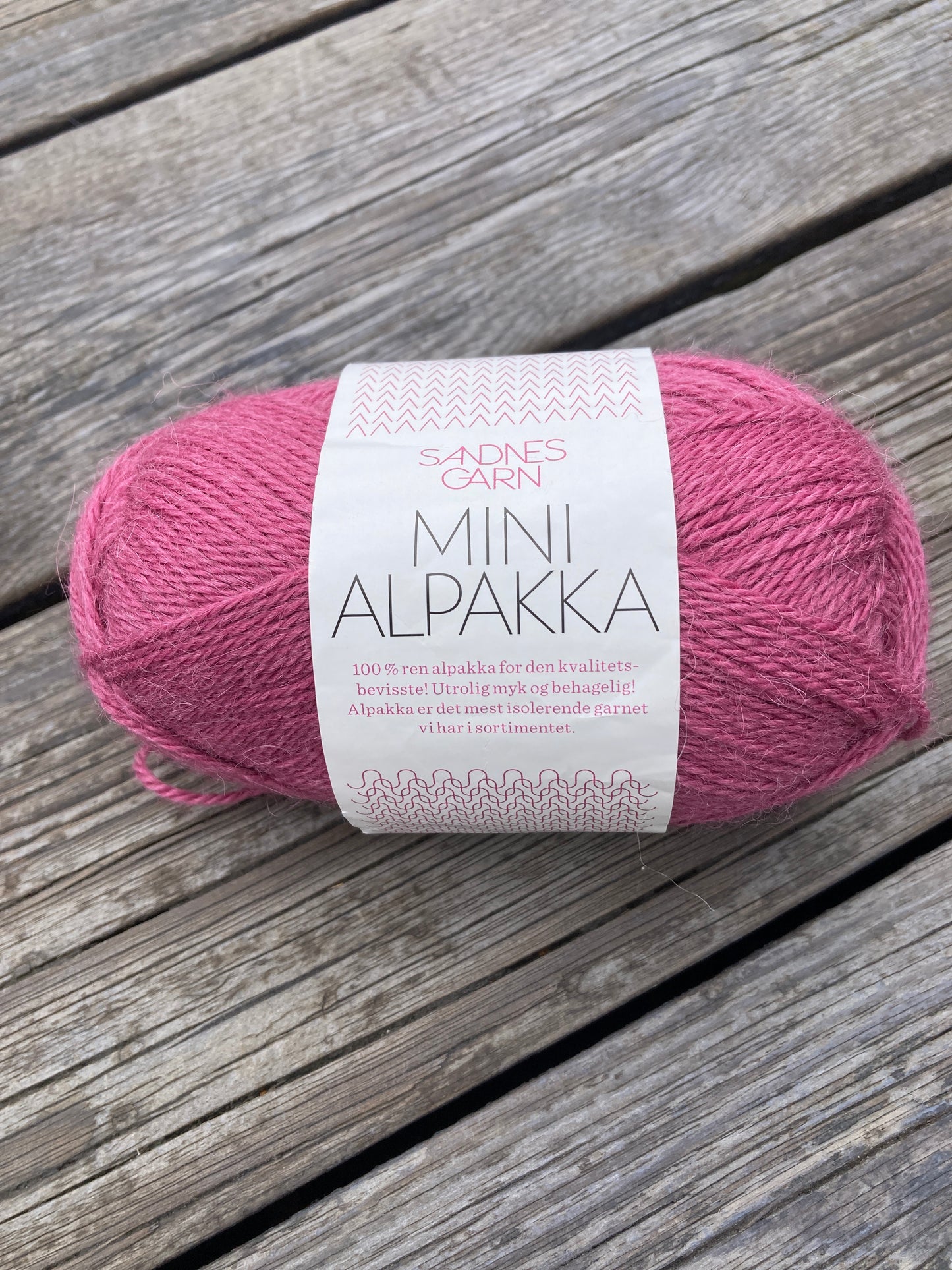 Sandnesgarn Mini Alpakka 4644 Cerise rosa