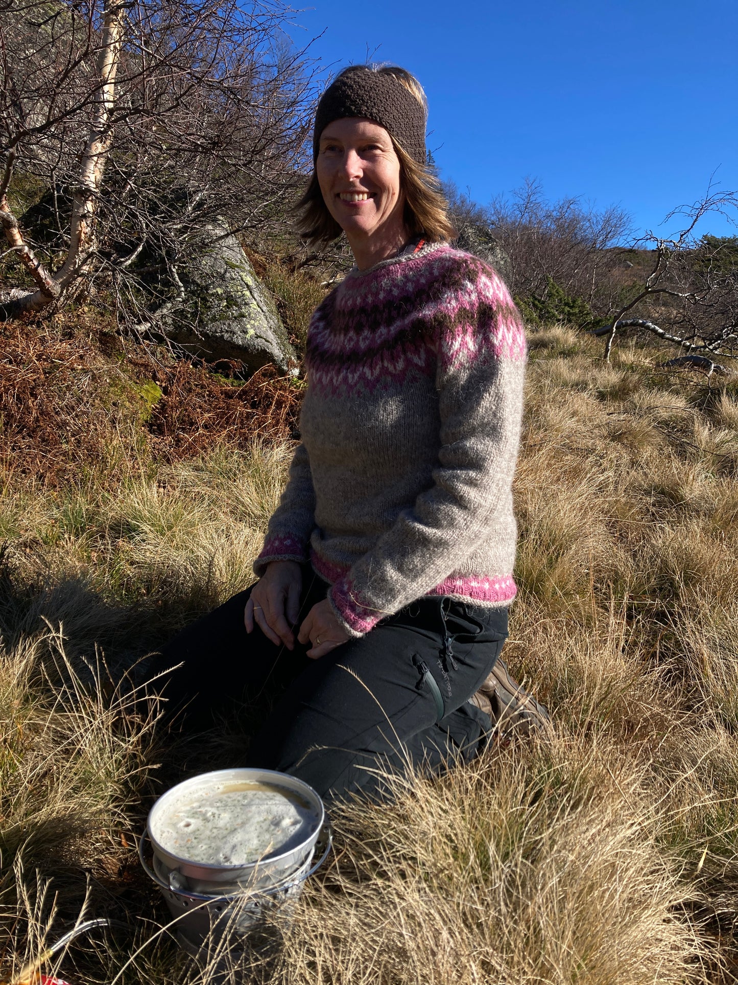 Garnpakke Riddari Farge: Lys beige 0086, Rosa 1412, hvit 0051 og brun 10867