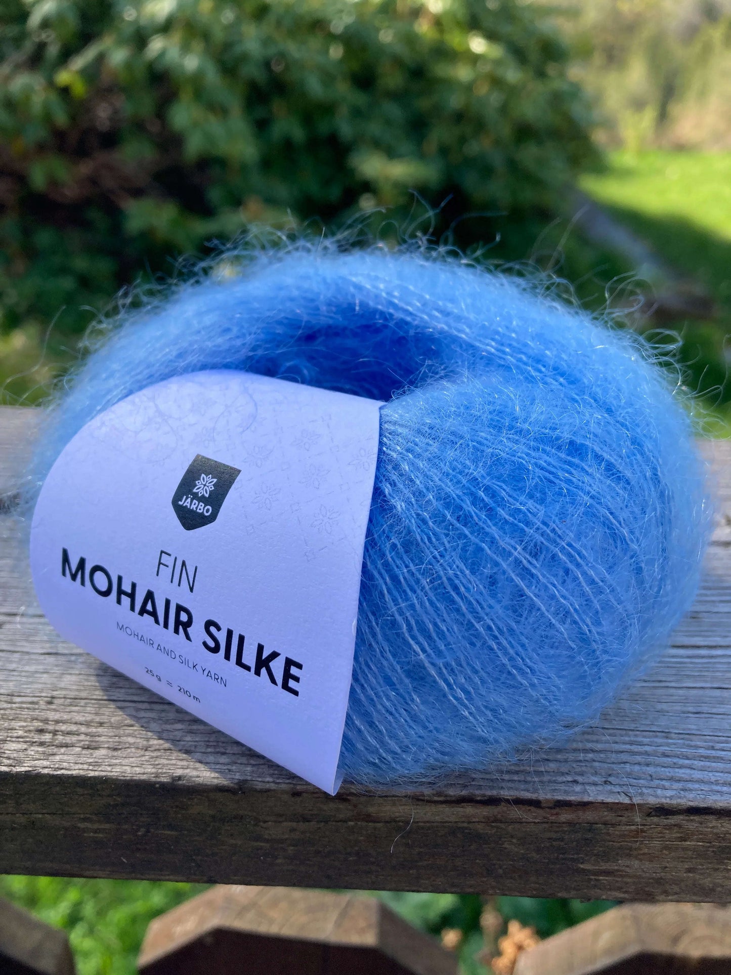 Fin mohair silke 31525 Lys blå - Strikkedrøm