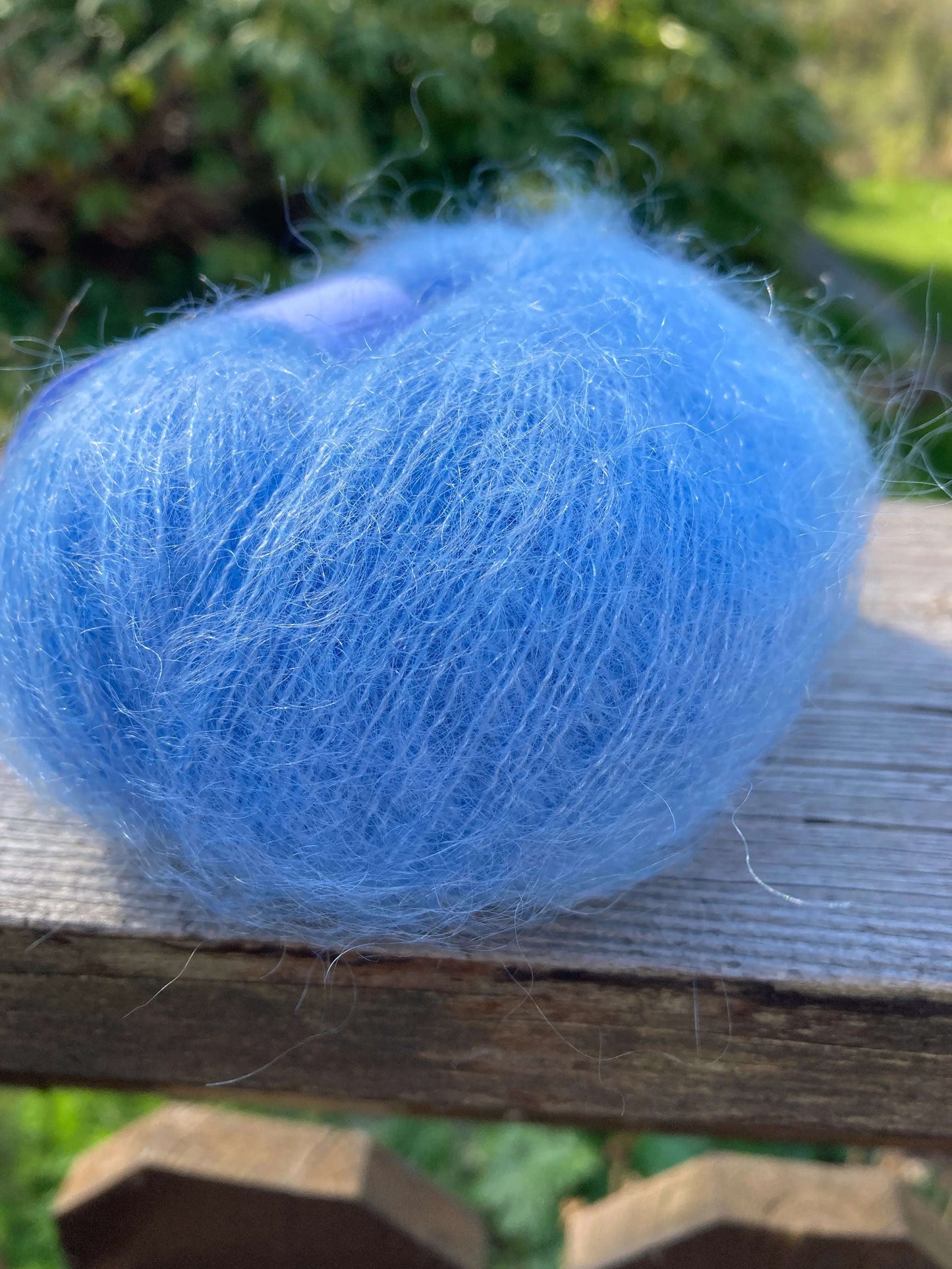 Fin mohair silke 31525 Lys blå - Strikkedrøm