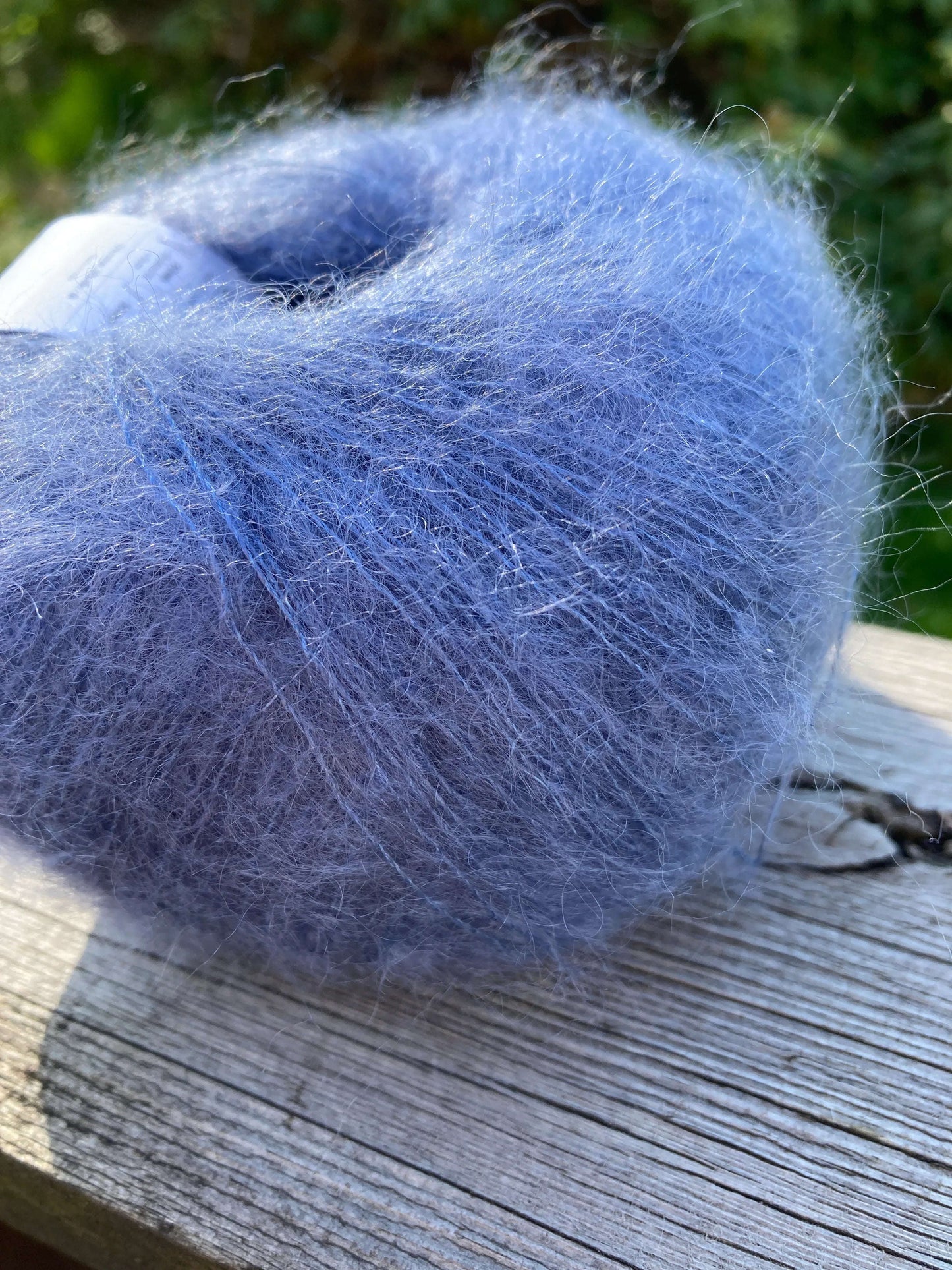 Fin mohair silke 31526 Blå - Strikkedrøm
