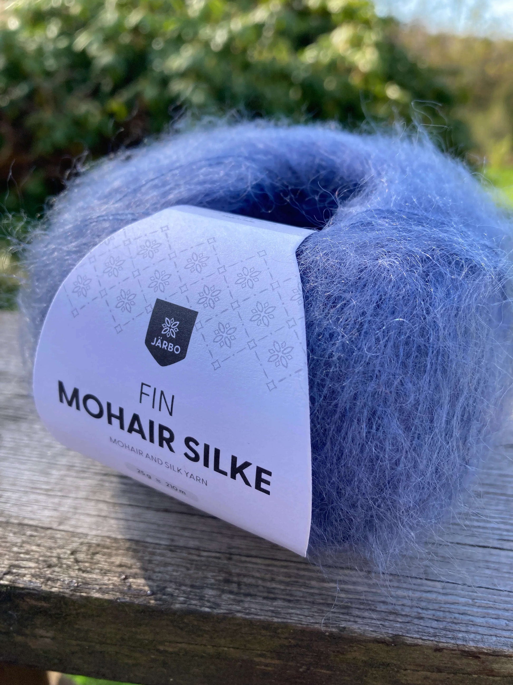 Fin mohair silke 31526 Blå - Strikkedrøm