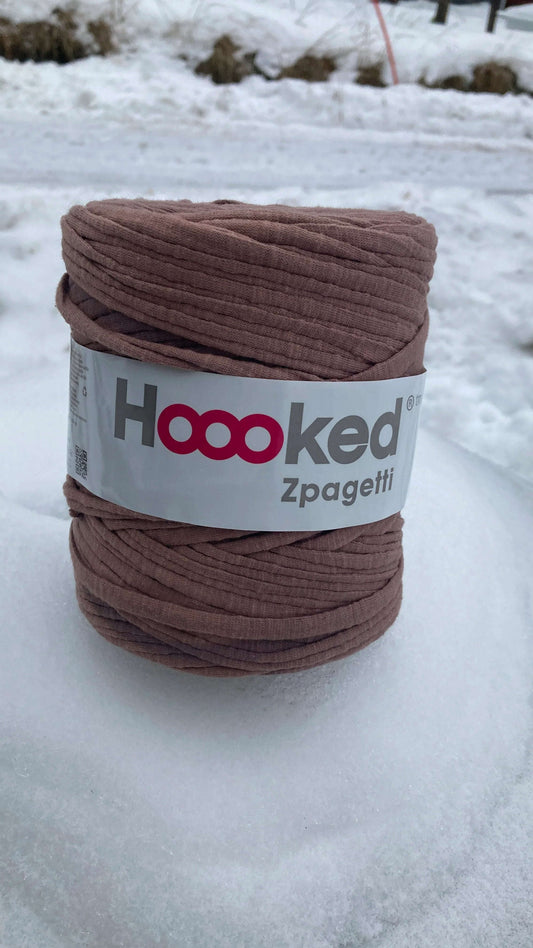 Hooked Zpagetti 57913 Lysebrun - Strikkedrøm