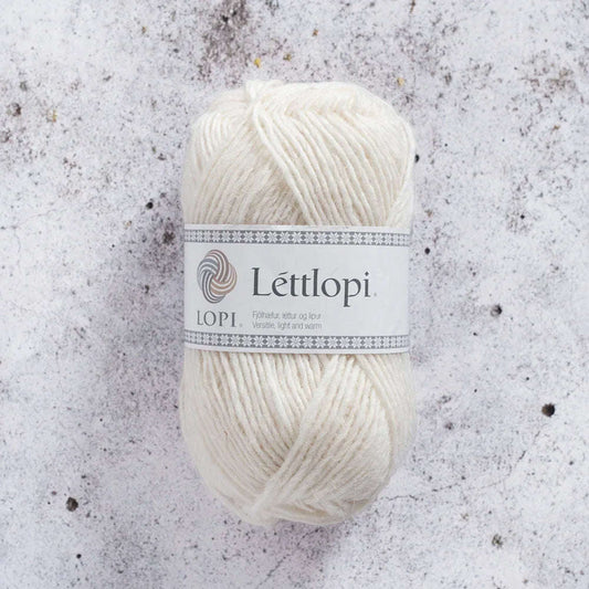 Lettlopi 0051 hvit - Strikkedrøm
