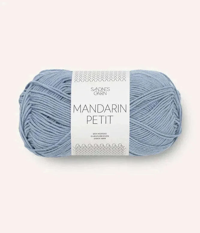 Mandarin petit 6032 blå hortensia - Strikkedrøm