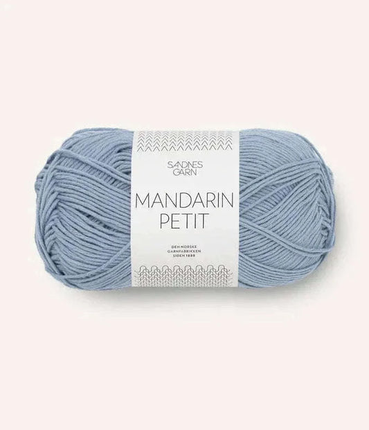 Mandarin petit 6032 blå hortensia - Strikkedrøm
