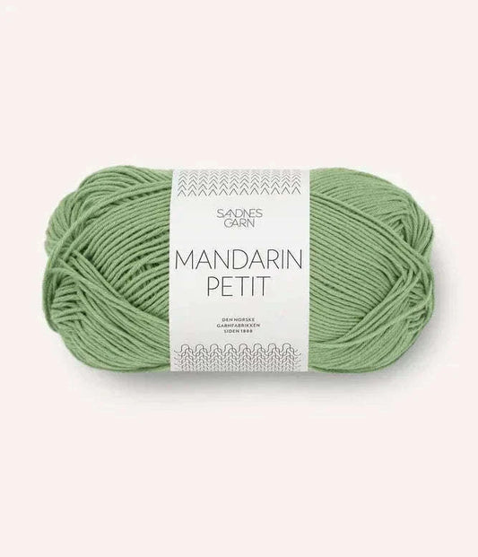 Mandarin petit 8734 grønn - Strikkedrøm