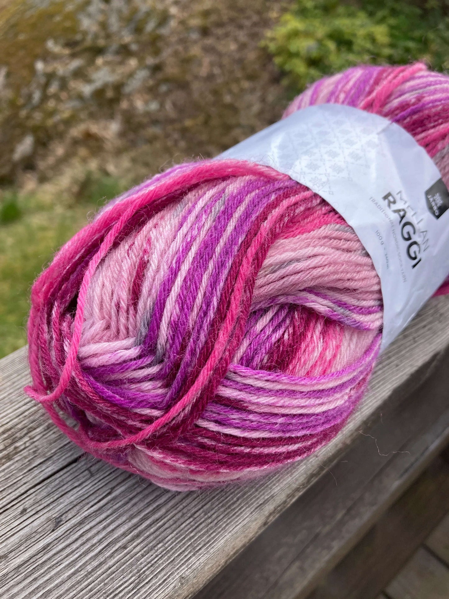 Mellanaraggi 28385 rosa melert - Strikkedrøm
