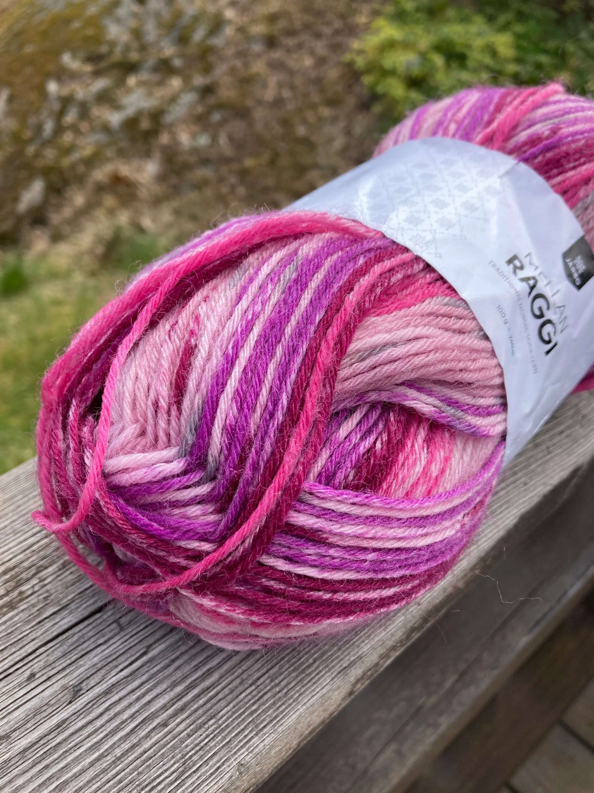 Mellanaraggi 28385 rosa melert - Strikkedrøm