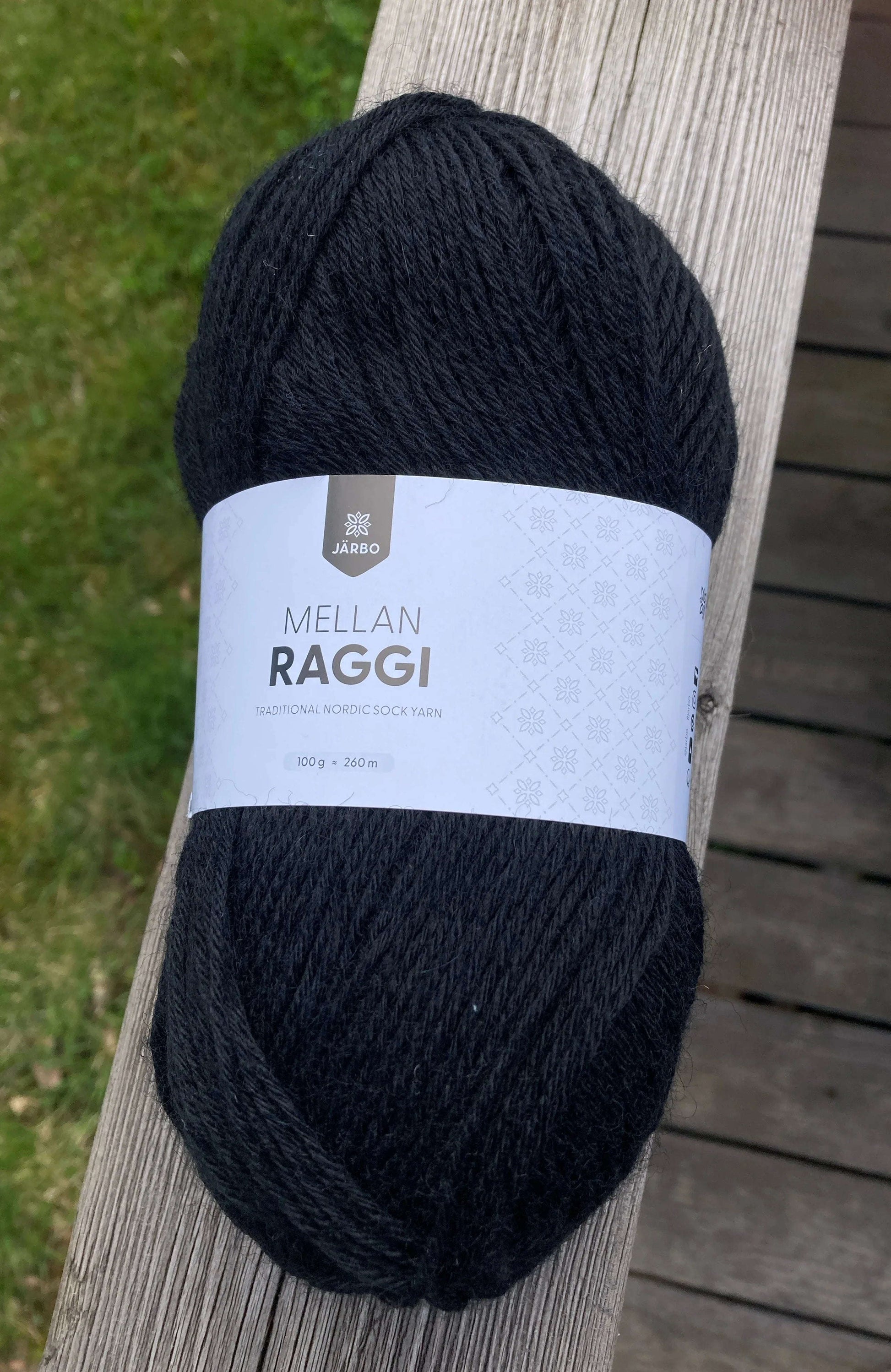 Mellanraggi 28213 svart - Strikkedrøm