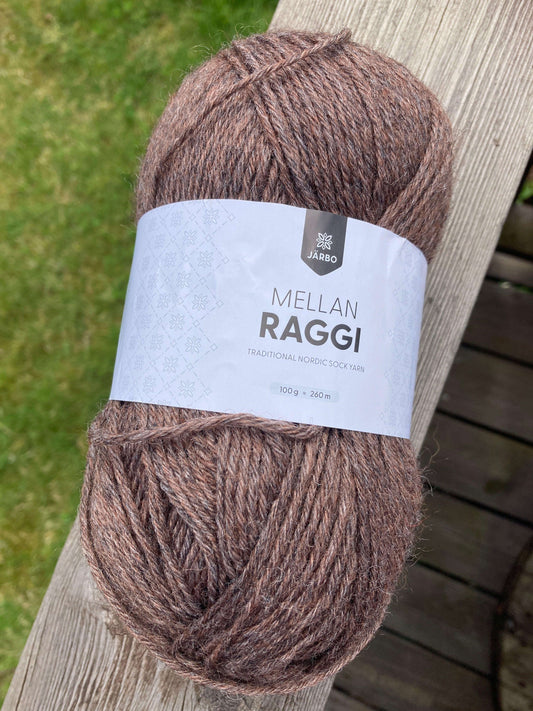 Mellanraggi 28223 brun - Strikkedrøm