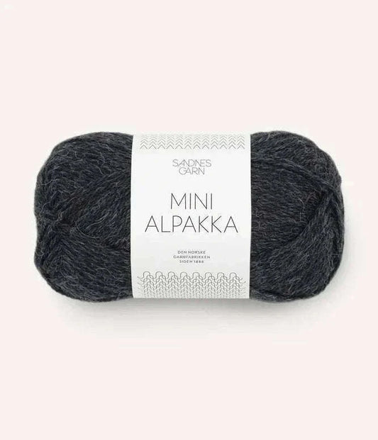 Mini Alpakka 1088 Koksgråmelert - Strikkedrøm