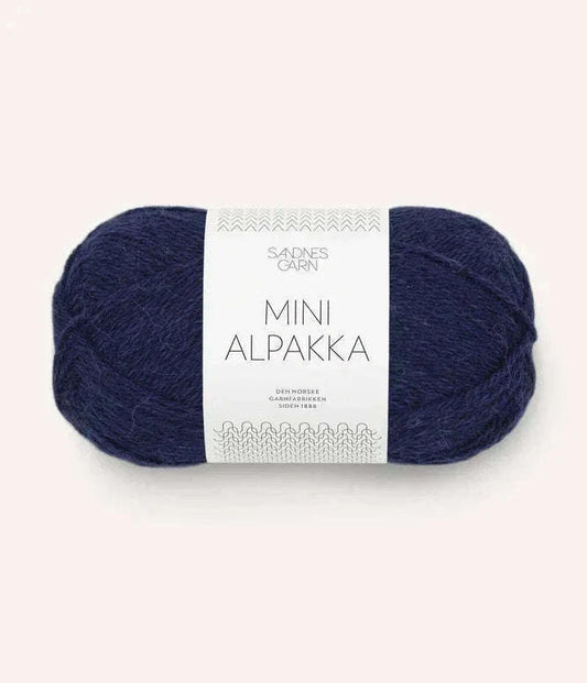 Mini alpakka 5575 Marineblå - Strikkedrøm