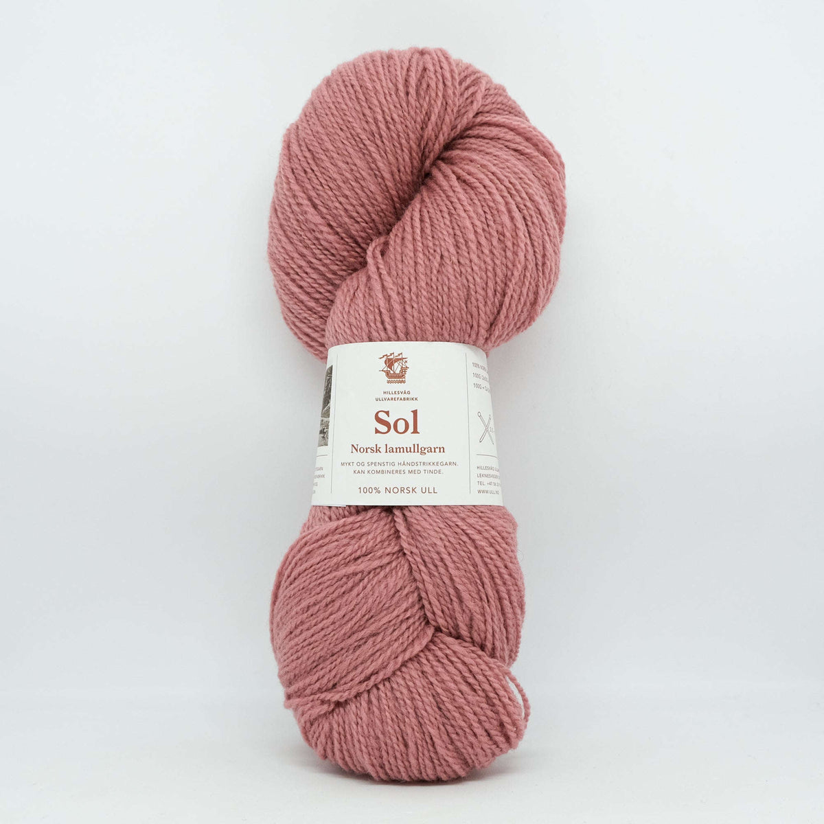 Sol lammeul 407 gammelrosa Strikkedrøm