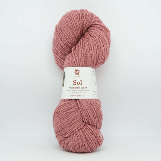 Sol lammeul 407 gammelrosa Strikkedrøm