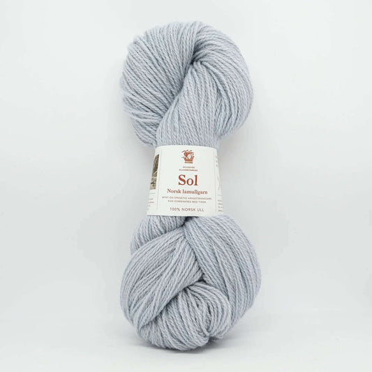 Sol lammeull 58409 lys blågrå - Strikkedrøm