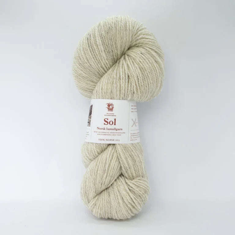 Sol lammeull lys beige 449 - Strikkedrøm