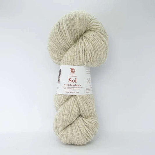 Sol lammeull lys beige 449 - Strikkedrøm