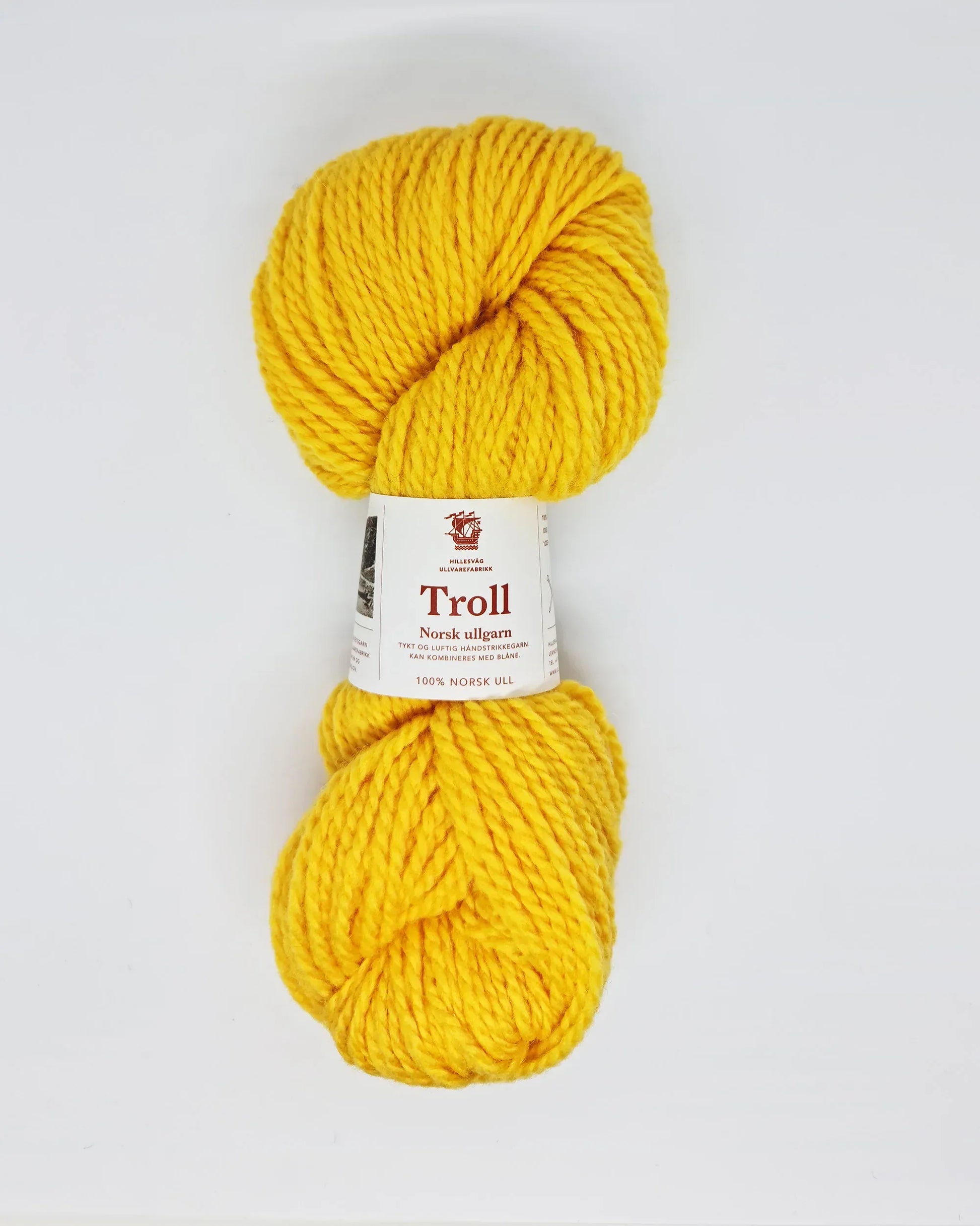 Troll 02758 varm gul - Strikkedrøm